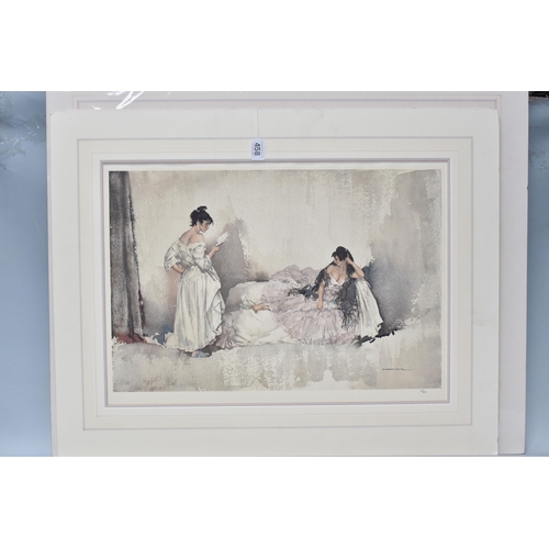 458 - WILLIAM RUSSELL FLINT (1880-1969) THREE UNSIGNED LIMITED EDITION PRINTS, comprising 'Janelle and the... 