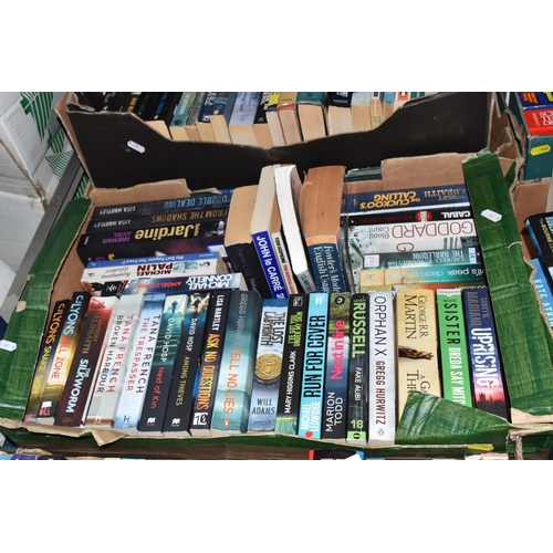 465 - EIGHT BOXES OF BOOKS to include a box of marketing and business books, a box of mixed cookery books,... 