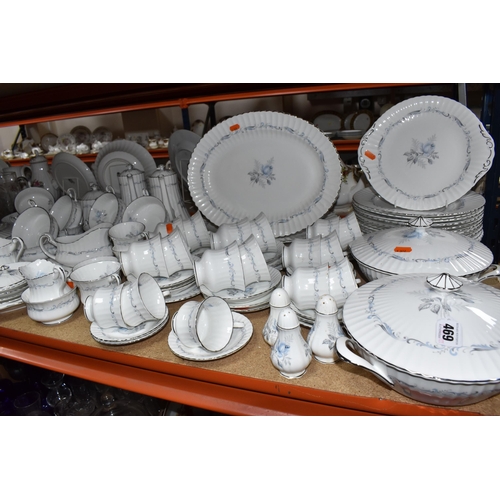 469 - A NINETY THREE PIECE PARAGON 'MORNING ROSE' DINNER SERVICE, comprising four tureens (one missing cov... 