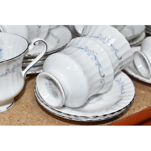 469 - A NINETY THREE PIECE PARAGON 'MORNING ROSE' DINNER SERVICE, comprising four tureens (one missing cov... 