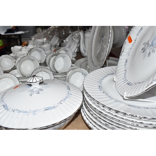 469 - A NINETY THREE PIECE PARAGON 'MORNING ROSE' DINNER SERVICE, comprising four tureens (one missing cov... 