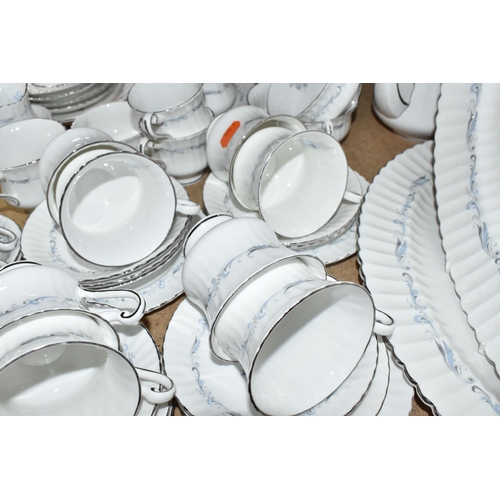 469 - A NINETY THREE PIECE PARAGON 'MORNING ROSE' DINNER SERVICE, comprising four tureens (one missing cov... 