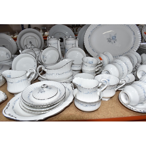 469 - A NINETY THREE PIECE PARAGON 'MORNING ROSE' DINNER SERVICE, comprising four tureens (one missing cov... 