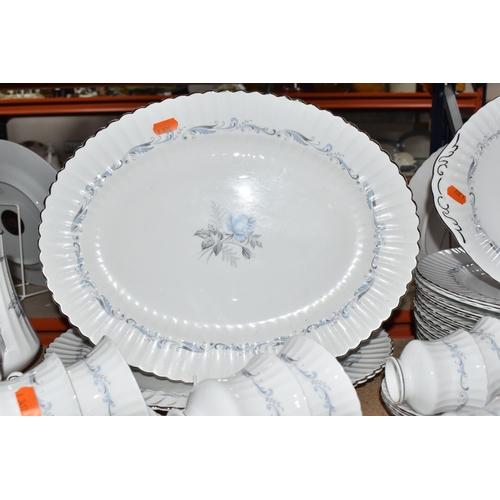 469 - A NINETY THREE PIECE PARAGON 'MORNING ROSE' DINNER SERVICE, comprising four tureens (one missing cov... 