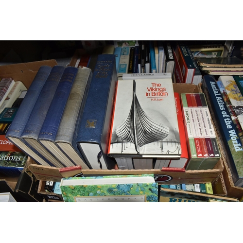 473 - SIX BOXES OF BOOKS, to include approximately one hundred titles in paperback and hardback formats, s... 