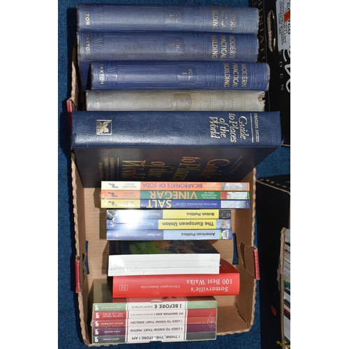 473 - SIX BOXES OF BOOKS, to include approximately one hundred titles in paperback and hardback formats, s... 