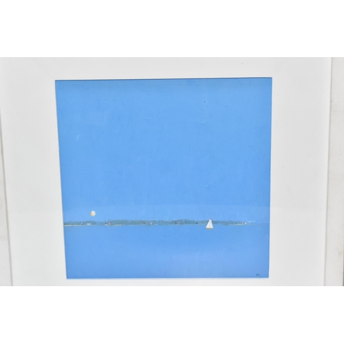498 - MARTIN LEMAN (BRITISH CONTEMPORARY) 'Summer Sail', seascape, oil on board, initialled lower right, t... 