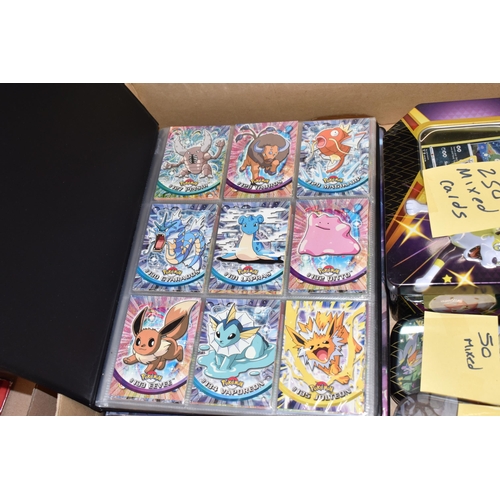 412 - THREE BOXES OF POKEMON AND MAGIC THE GATHERING CARDS, includes over 4000 Pokemon cards primarily fro... 