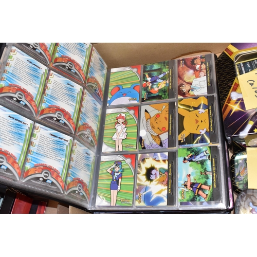 412 - THREE BOXES OF POKEMON AND MAGIC THE GATHERING CARDS, includes over 4000 Pokemon cards primarily fro... 