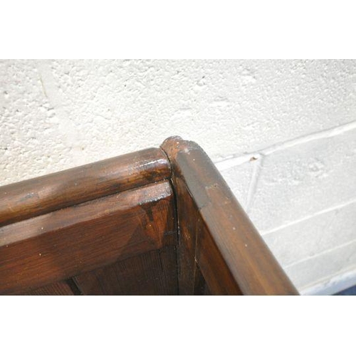 1222 - A 20TH CENTURY PINE SETTLE, width 81cm x depth 38cm x height 93cm (condition report: appears to be c... 