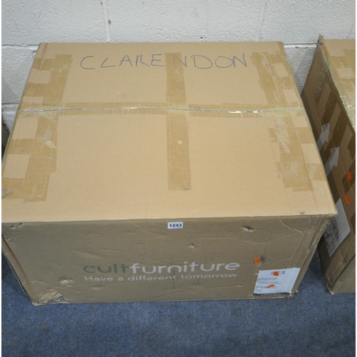 1243 - CULT FURNITURE, A BOXED BRIA LOW BLACK AND GOLD SWIVEL OFFICE CHAIR (condition report: box is sealed... 