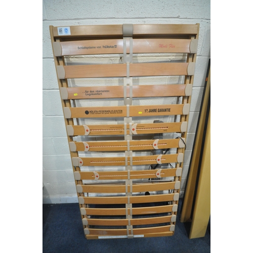 1266 - A HULSTA SINGLE BEDSTEAD, with motorised adjustable slats (condition report: side rails and bolts pr... 