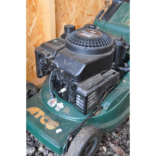 1021 - AN ATCO ADMIRAL 16E SELF-PROPELLED PETROL LAWNMOWER, with a grass box (condition report: engine turn... 