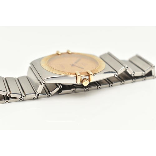 101 - AN 'OMEGA' CONSTELLATION WRISTWATCH, quartz movement, round gilt dial signed 'Omega' Constellation c... 