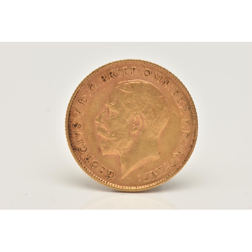 161 - A GOLD HALF SOVEREIGN COIN EDWARD VII 1912, 3.9 grams, 19.3mm diameter, 22ct gold