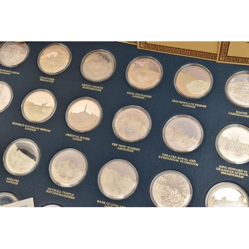 188 - A COLLECTION OF BETJEMANS BYGONE BRITAIN, to include 36x Sterling Silver Proof Medals by John Pinche... 