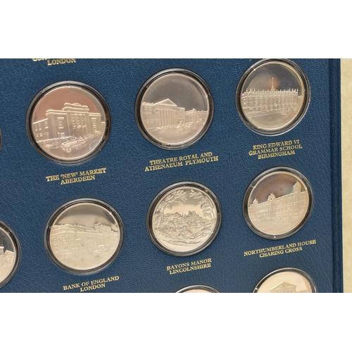 188 - A COLLECTION OF BETJEMANS BYGONE BRITAIN, to include 36x Sterling Silver Proof Medals by John Pinche... 