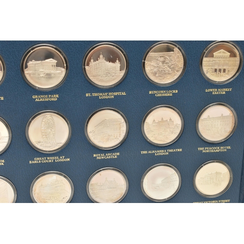 188 - A COLLECTION OF BETJEMANS BYGONE BRITAIN, to include 36x Sterling Silver Proof Medals by John Pinche... 