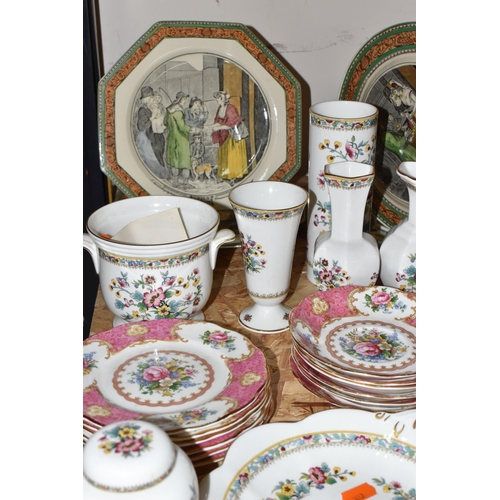 309 - A GROUP OF MIXED CERAMICS to include Royal Albert 'Lady Carlyle' tea wares comprising six tea cups, ... 