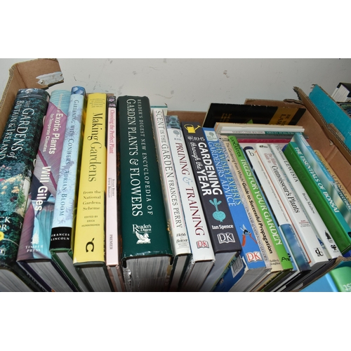 323 - SEVEN BOXES OF BOOKS containing over 240 miscellaneous titles in hardback and paperback formats, a w... 