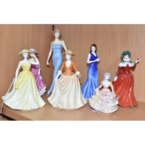 359 - SEVEN ROYAL DOULTON FIGURINES, comprising Spring Time HN4586 - an International Collectors Club figu... 