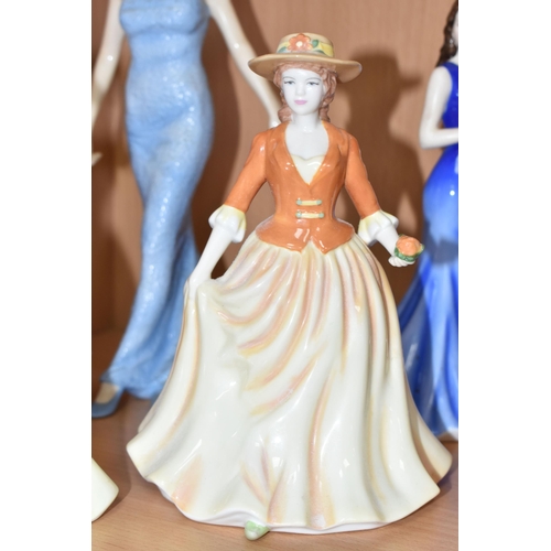 359 - SEVEN ROYAL DOULTON FIGURINES, comprising Spring Time HN4586 - an International Collectors Club figu... 