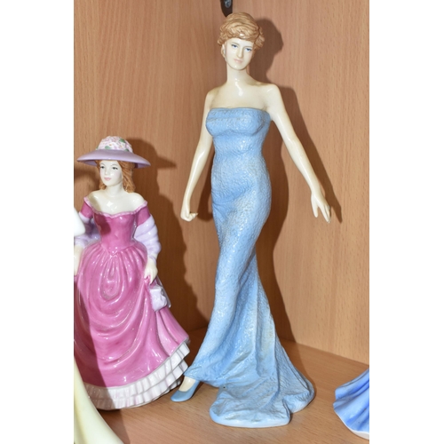 359 - SEVEN ROYAL DOULTON FIGURINES, comprising Spring Time HN4586 - an International Collectors Club figu... 