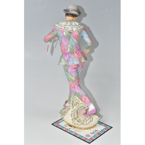 364 - ROYAL DOULTON HARLEQUIN FIGURE, a Prestige figure modelled by Douglas Tootle, limited edition 42/200... 