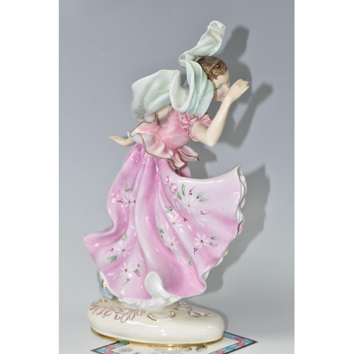 368 - A ROYAL DOULTON COLUMBINE FIGURINE, a prestige figurine modelled by Douglas Tootle, limited edition ... 