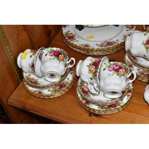 403 - A GROUP OF ROYAL ALBERT 'OLD COUNTRY ROSES' TEA WARES AND PLATES to include a milk jug, a sugar bowl... 