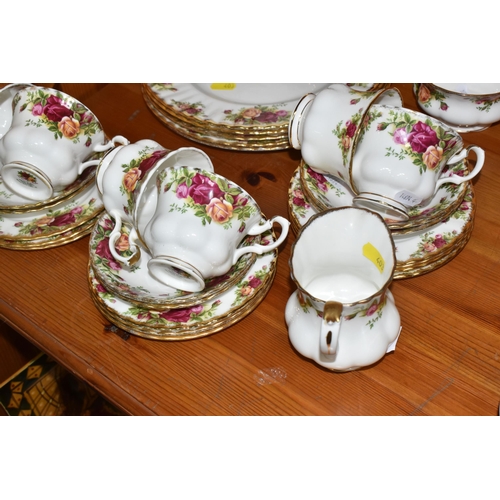 403 - A GROUP OF ROYAL ALBERT 'OLD COUNTRY ROSES' TEA WARES AND PLATES to include a milk jug, a sugar bowl... 