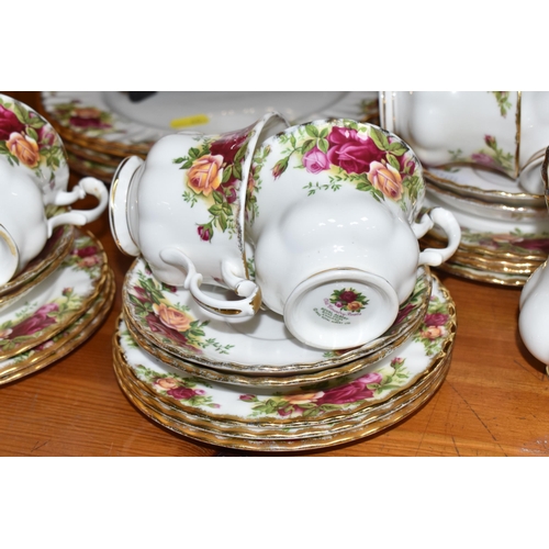 403 - A GROUP OF ROYAL ALBERT 'OLD COUNTRY ROSES' TEA WARES AND PLATES to include a milk jug, a sugar bowl... 