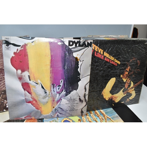 412 - A BOX OF APPROXIMATELY THIRTY LPS to include artists  David Bowie 'Stage (PL02913), two copies of Lo... 