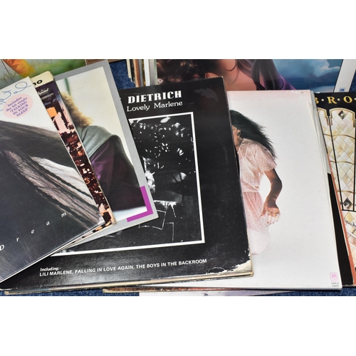 418 - A BOX OF APPROXIMATELY FIFTY LPS to include a group of Barbra Streisand records, Diana Ross, Cilla B... 