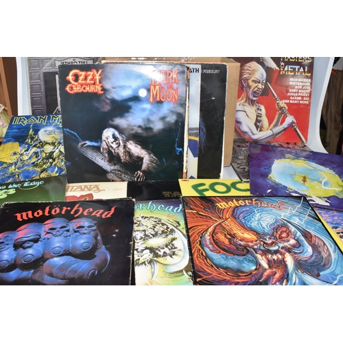 420 - A BOX OF APPROXIMATELY FORTY ROCK LPS to include Led Zeppelin's 'II' ( K40037), 'III' (2401002 - wit... 