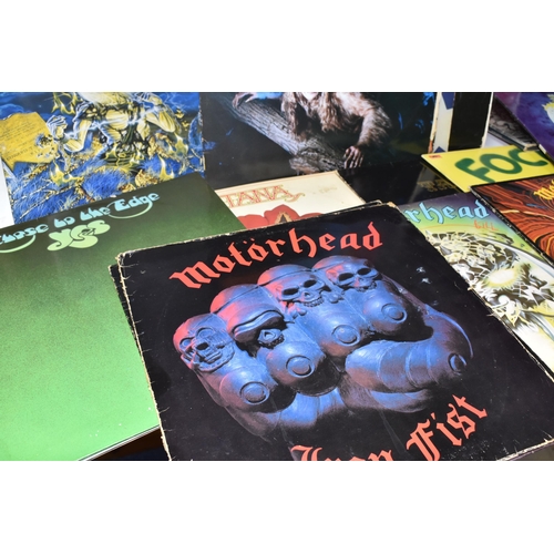 420 - A BOX OF APPROXIMATELY FORTY ROCK LPS to include Led Zeppelin's 'II' ( K40037), 'III' (2401002 - wit... 