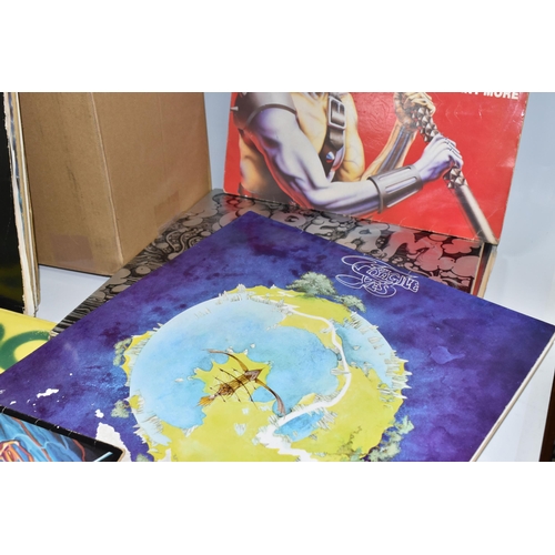 420 - A BOX OF APPROXIMATELY FORTY ROCK LPS to include Led Zeppelin's 'II' ( K40037), 'III' (2401002 - wit... 