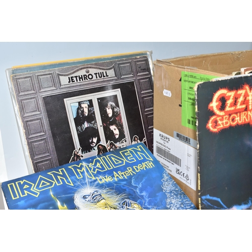 420 - A BOX OF APPROXIMATELY FORTY ROCK LPS to include Led Zeppelin's 'II' ( K40037), 'III' (2401002 - wit... 