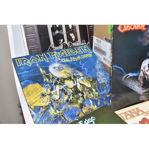 420 - A BOX OF APPROXIMATELY FORTY ROCK LPS to include Led Zeppelin's 'II' ( K40037), 'III' (2401002 - wit... 