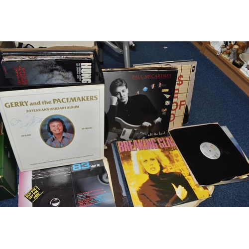 426 - A BOX AND A CASE OF LPS to include Eurythmics 'Sweet Dreams Are Made of This' (RCALP6063), John Lenn... 