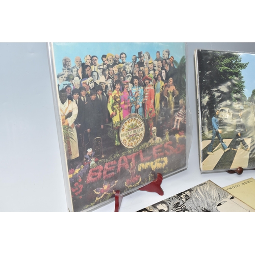 437 - A BOX OF THE BEATLES RECORDS, comprising The Beatles (White Album) SMO 2051, YEX 710, serial no 0320... 