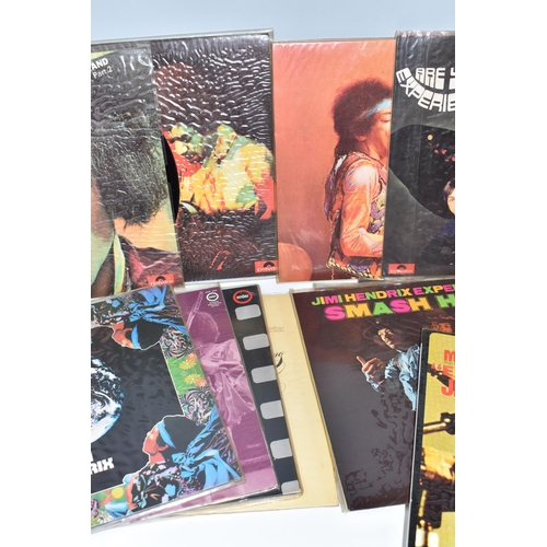 454 - A BOX OF JIMI HENDRIX RECORDS, LPs comprising Are You Experienced/Axis: Bold As Love Polydor Select ... 