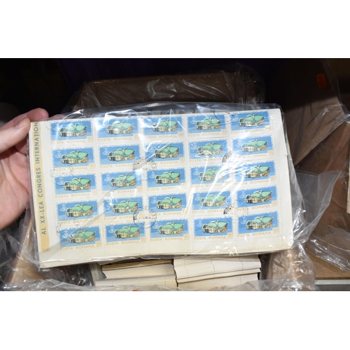 522 - FOUR BOXES OF 'CINDERELLA' AND 'LOCALS' STAMPS to include thousands of Grunay Scotland, Dhufar, Staf... 