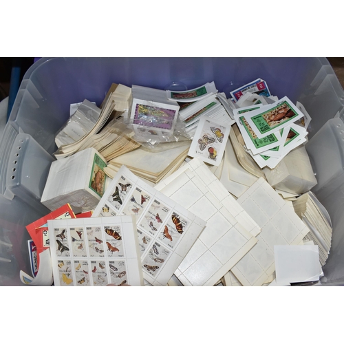 522 - FOUR BOXES OF 'CINDERELLA' AND 'LOCALS' STAMPS to include thousands of Grunay Scotland, Dhufar, Staf... 