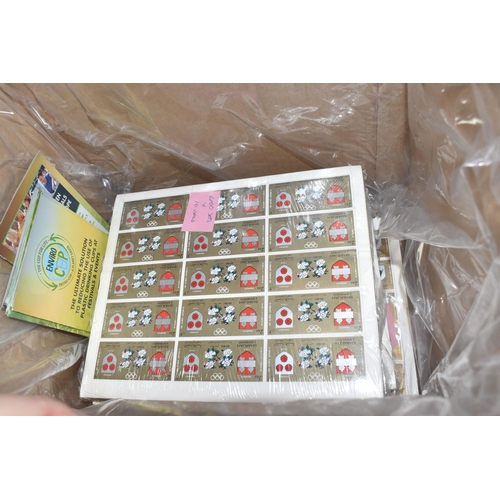 522 - FOUR BOXES OF 'CINDERELLA' AND 'LOCALS' STAMPS to include thousands of Grunay Scotland, Dhufar, Staf... 