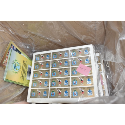 522 - FOUR BOXES OF 'CINDERELLA' AND 'LOCALS' STAMPS to include thousands of Grunay Scotland, Dhufar, Staf... 