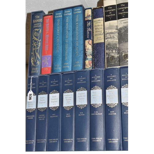 536 - THE FOLIO SOCIETY, Twenty-seven Historical titles comprising Douglas; David C. The Normans, Moss; H.... 