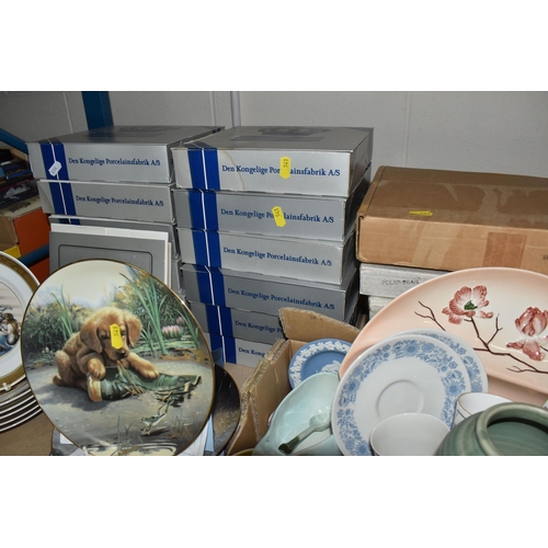 541 - THREE BOXES AND LOOSE CERAMICS, to include a set of twelve boxed Royal Copenhagen 'The Hans Christia... 