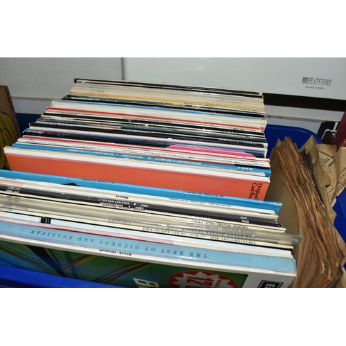 558 - SIX BOXES OF LP RECORDS, CDS & VHS TAPES containing several hundred 78rpm and 33rpm recordings from ... 