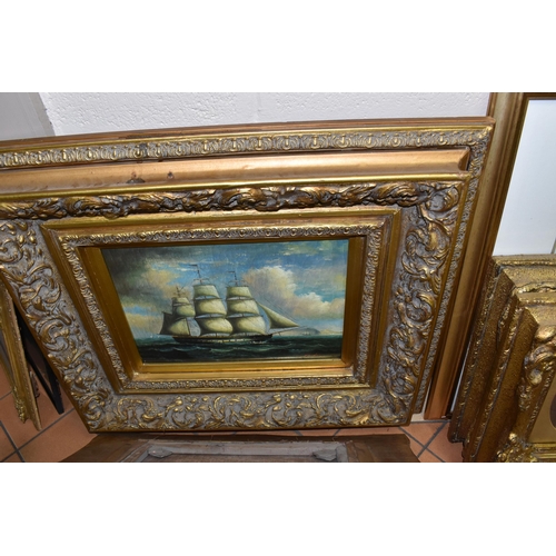 564 - A COLLECTION OF LATE 20TH CENTURY PAINTINGS AND PRINTS ETC, to include two oil on canvas maritime ba... 